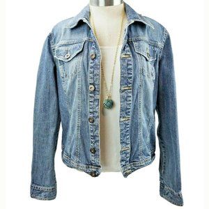 Tommy Hilfiger Womens  Blue Denim Jean Jacket SM